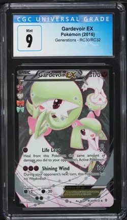 CGC 9 Gardevoir EX Full Art Generations Radiant Collection 2016 Pokemon #RC30 - Image 1