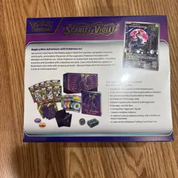 Pokemon Scarlet and Violet Base Set Elite Trainer Box ETB (Purple) New/Sealed - Image 2