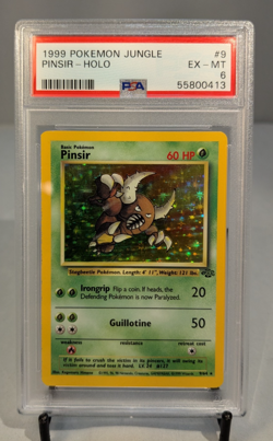 1999 Pokemon Vintage WOTC Jungle Pinsir Holo Rare #9 PSA 6 - Image 1