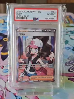 PSA 10 Hilda Pokemon White Flare 164/86 ULTRA RARE Trainer 2025 - Image 1