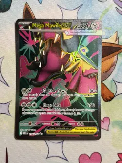 2025 Pokemon Mega Mawile ex 162/132 Me01: Mega Evolution Ultra Rare - Image 1