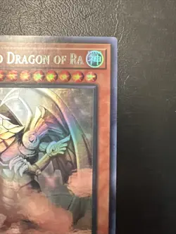 The Winged Dragon of Ra LED7-EN000 Ghost Rare 1st Edition NM YUGIOH Pack Fresh - Image 3