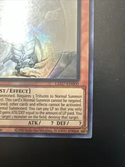 The Winged Dragon of Ra LED7-EN000 Ghost Rare 1st Edition NM YUGIOH Pack Fresh - Image 5