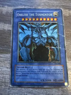 Yu-Gi-Oh! Game Boy Advance Secret Rare Obelisk The Tormentor GBI-002 [HP] - Image 1