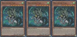 3x Dracotail Pan | JUSH-EN003 | SR | 1st Ed | NM | YuGiOh - Image 1