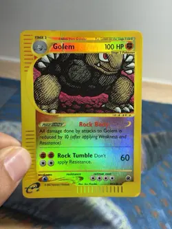 Golem 49/165 Reverse Holo Rare E Reader Series Expedition Pokemon Card MP HP - Image 3