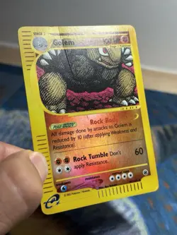 Golem 49/165 Reverse Holo Rare E Reader Series Expedition Pokemon Card MP HP - Image 4