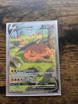 Pokemon TCG Charizard v SWSH260 Sword & Shield Promo Card Near Mint Condition - Image 1