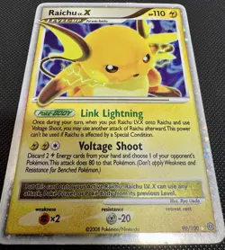 Raichu LV.X 2008 Stormfront 99/100 Holo Pokemon Card Mp-Lp - Image 2