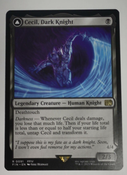 MTG Cecil, Dark Knight / Cecil, Redeemed Paladin - Image 1