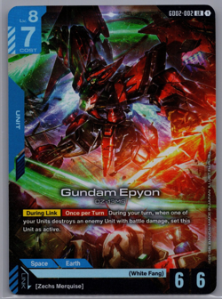 Gundam Card Game Gundam Epyon GD02-002 LR English - Image 1