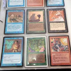 8 Pages of VERY OLD 90's Cards Collection in Binder. And 1,000 Bulk MTG Lot - Image 4