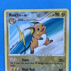 Pokemon TCG Raichu 3/17 Pop Series 9 Cracked Ice Reverse Holo Card - Image 3