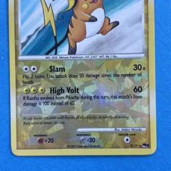 Pokemon TCG Raichu 3/17 Pop Series 9 Cracked Ice Reverse Holo Card - Image 4