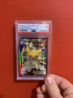 Pikachu EX 2016 Full Art Black Star Promo Card #XY124 PSA 7 Should Be Higher - Image 1
