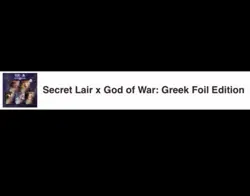 MTG Secret Lair Playstation Foil PRESALE God of War: Greek - Image 4