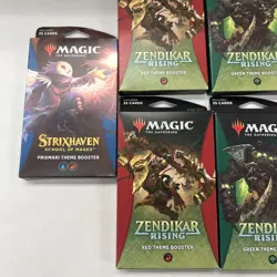 7pk Magic The Gathering Zendikar Rising+strixhaven School Of Mages Booster Packs - Image 3