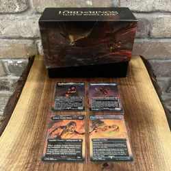 Magic The Gathering One Ring Promo Set Of 4 *With LOTR Gift Box* Rare Original - Image 1