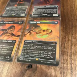 Magic The Gathering One Ring Promo Set Of 4 *With LOTR Gift Box* Rare Original - Image 2