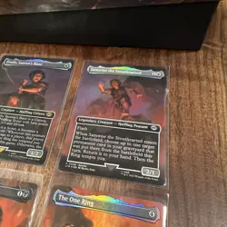 Magic The Gathering One Ring Promo Set Of 4 *With LOTR Gift Box* Rare Original - Image 5
