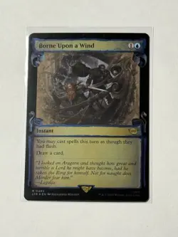 Borne Upon a Wind Showcase Scrolls Foil LTR 495 (MTG Lord of the Rings 2023) - Image 1