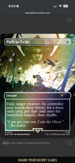 Secret Lair x Ghost of Tsushima Foil Edition MTG x Playstation PRESALE SEALED - Image 2