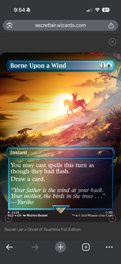 Secret Lair x Ghost of Tsushima Foil Edition MTG x Playstation PRESALE SEALED - Image 3