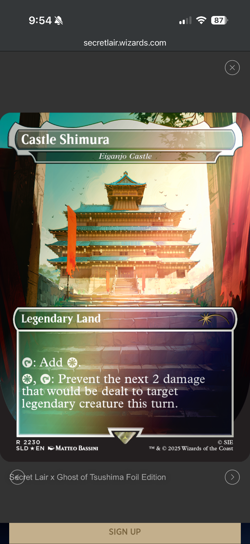 Secret Lair x Ghost of Tsushima Foil Edition MTG x Playstation PRESALE SEALED - Image 5