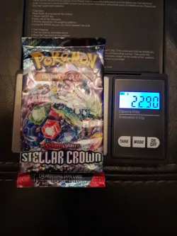 Heavy Pokemon Stella Crown Booster Pack Factory Sealed New Pokemon TCG 22.90g - Image 1