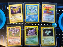 Pokemon lot of 5 Aerodactyl #1 Magneton #11 Muk #13 Zapdos Articune Dragonite - Image 1