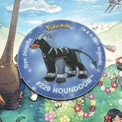 Pokemon Tazo Flippo Powerplay 3D Houndoom Houndour - Walkers Smiths Vintage - Image 1