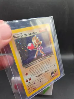 Pokemon TCG Rocket's Hitmonchan Gym Heroes 11/132 Holo Unlimited Holo Rare LP - Image 2