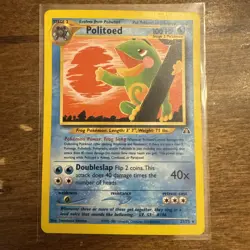 Politoed 27/75 Neo Discovery Regular Rare Pokemon TCG - Image 2