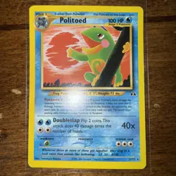 Politoed 27/75 Neo Discovery Regular Rare Pokemon TCG - Image 3