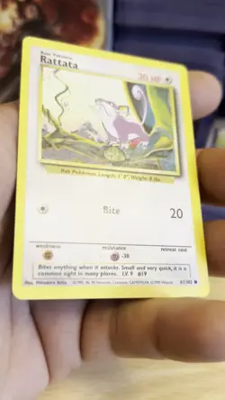 Rattata Jungle Wotc 1999 Pokemon 61/102 Base Set - Image 2