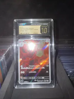 CGC 10 Pristine Scizor 116/108 AR Art Rare Ruler of the Black Flame sv3 Pokemon - Image 3