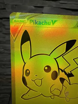 NM Pokemon Pikachu V #SWSH145 Celebrations 25th Anniversary Promo Gold LP+ - Image 2