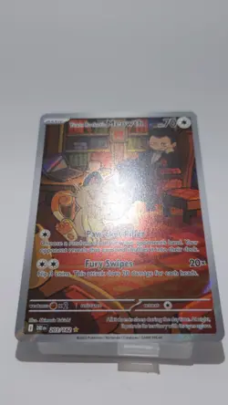 Team Rocket's Meowth 203/182 Sv10: Destined Rivals Pokemon FREE SHIPPING - Image 4