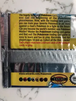 SEALED WEIGHED 1999 Pokemon TCG Base Set Unlimited Booster Pack Blastoise 20.80g - Image 5