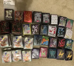 Pokemon TCG Sleeves (65) Lot Of 70 Assorted Styles From Etb - Image 1