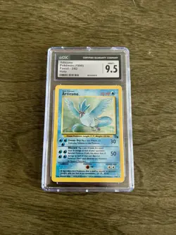 Pokemon TCG Articuno Fossil#2 2/62 Holo Rare 1999-2000 CGC 9.5 Gem Mint - Image 1