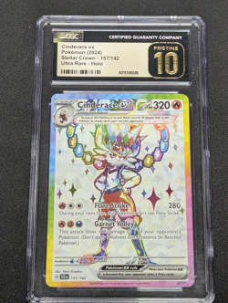CINDERACE EX Stellar Crown Holo Rare #157 CGC 10 Gem Mint Pokemon - Image 1