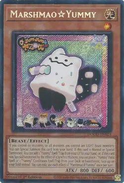 YU-GI-OH Marshmao Yummy DOOD-EN024 1st Edition Secret Rare NM - Image 1