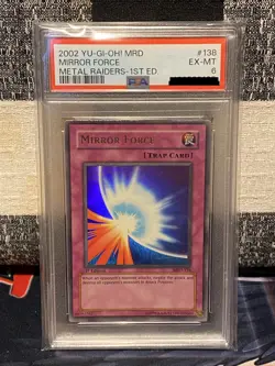 Yugioh Mirror Force MRD 1st edition PSA 6 Ultra Rare Yu-Gi-Oh! - Image 1