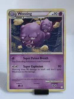 Weezing 34/123 Heartgold & Soulsilver Regular Rare Pokemon Card TCG English LP - Image 1