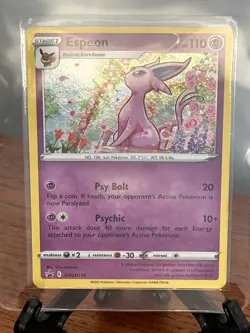 Espeon SWSH174 Sword & Shied Ultra Rare Holo Promo Pokemon Card from 2021 - Image 1