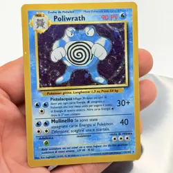 CARTA POKEMON CARD POLIWRATH HOLO 13/102 - ITA - SET BASE UNLIMITED - EXCELLENT - Image 2