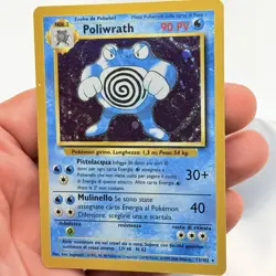 CARTA POKEMON CARD POLIWRATH HOLO 13/102 - ITA - SET BASE UNLIMITED - EXCELLENT - Image 3