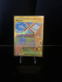 Artazon 229/197 Gold Hyper Rare Full Art Pokemon Card Obsidian Flames TCG - Image 1
