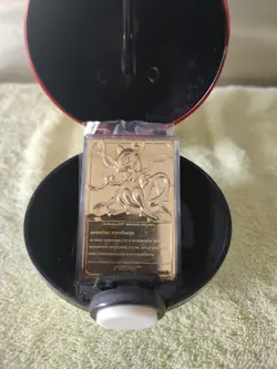 VINTAGE MEWTWO 1999 Burger King/Nintendo Pokemon 23K Gold Plated Trading Card - Image 4